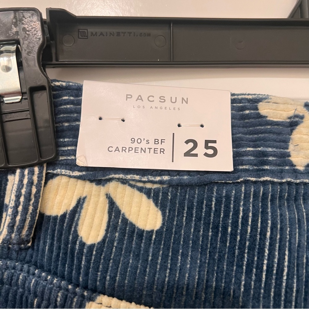 NWT PacSun90s Boyfriend Carpenter Floral Corduroy Pants - Picture 9 of 12